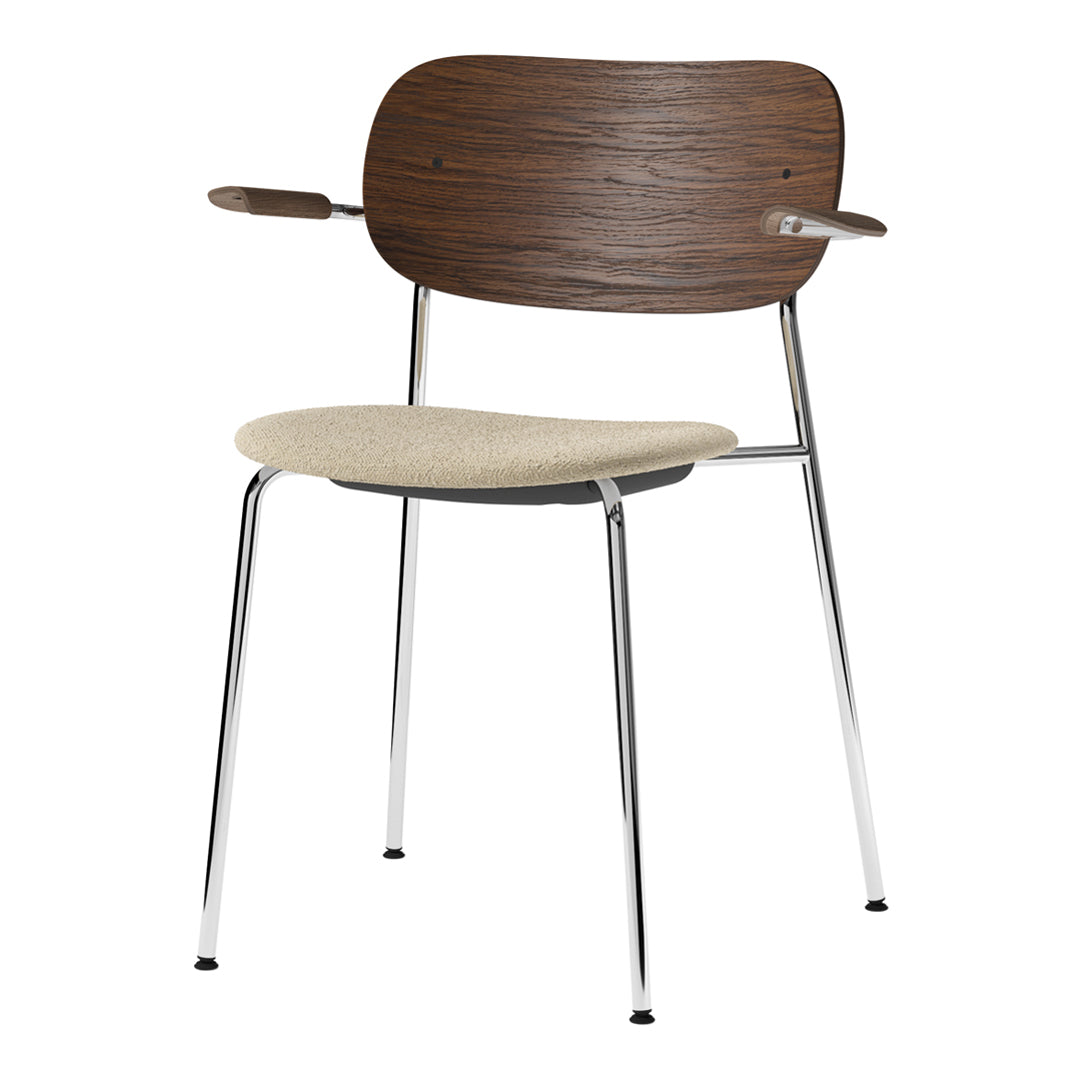 Modern Wooden Dining Chairs with Armrests & Upholstered Seats - Comfortable Kitchen, Dining Room, and Breakfast Nook Furniture for Home Decor