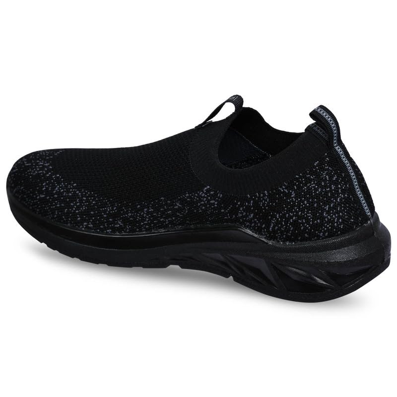 PARAGON PUK3504GS Men's Breathable Knit Walking Shoes - Lightweight Comfortable Cushioned Sneakers with Elastic Ankle Support | Stylish Athletic Shoes for Walking, Running, Gym Workouts & Everyday Wear