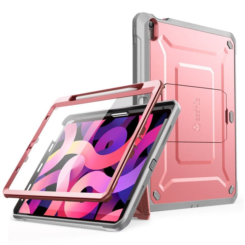 Premium iPad Air 4 Case (10.9 Inch) - Shockproof Rugged Cover with Built-in Screen Protector | Full Body Protection for Work, Travel & Outdoor Activities
