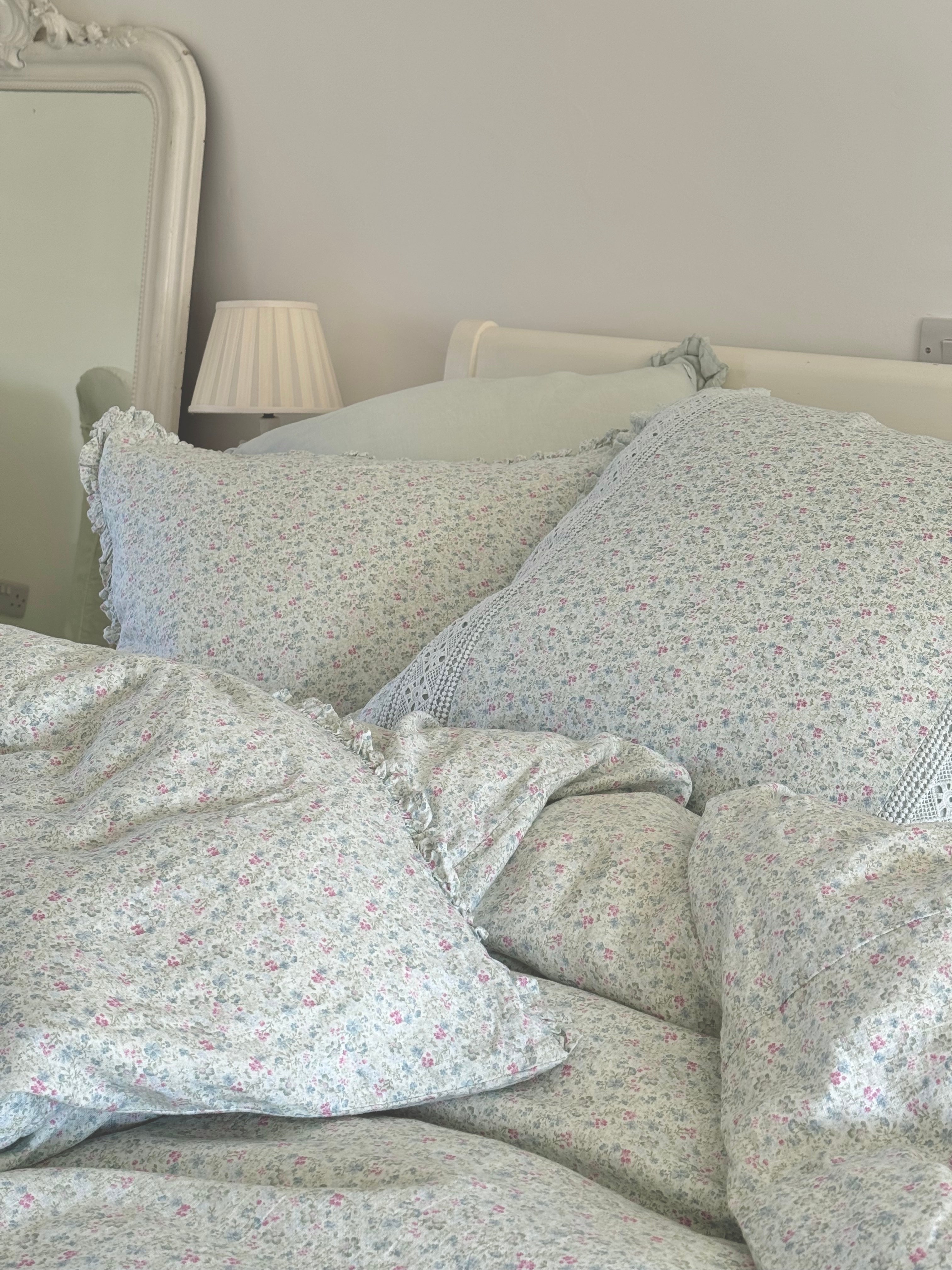 Rachel Ashwell® Petula Linen Bedding Set - Premium Soft 100% Flax Linen Sheets & Duvet Cover - Breathable Bed Linens for All Seasons - Perfect for Master Bedroom, Guest Room & Vacation Homes