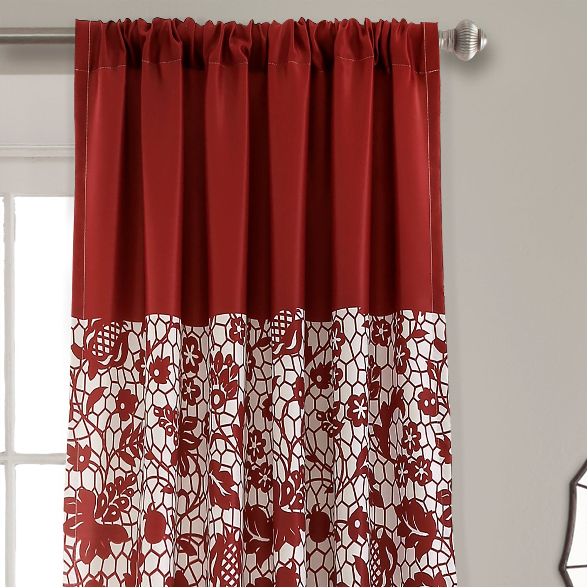 Blackout Curtains for Living Room & Bedroom - Estate Garden Print Window Drapes with Room Darkening & Thermal Insulation - Perfect for Home Decor, Privacy & Light Control