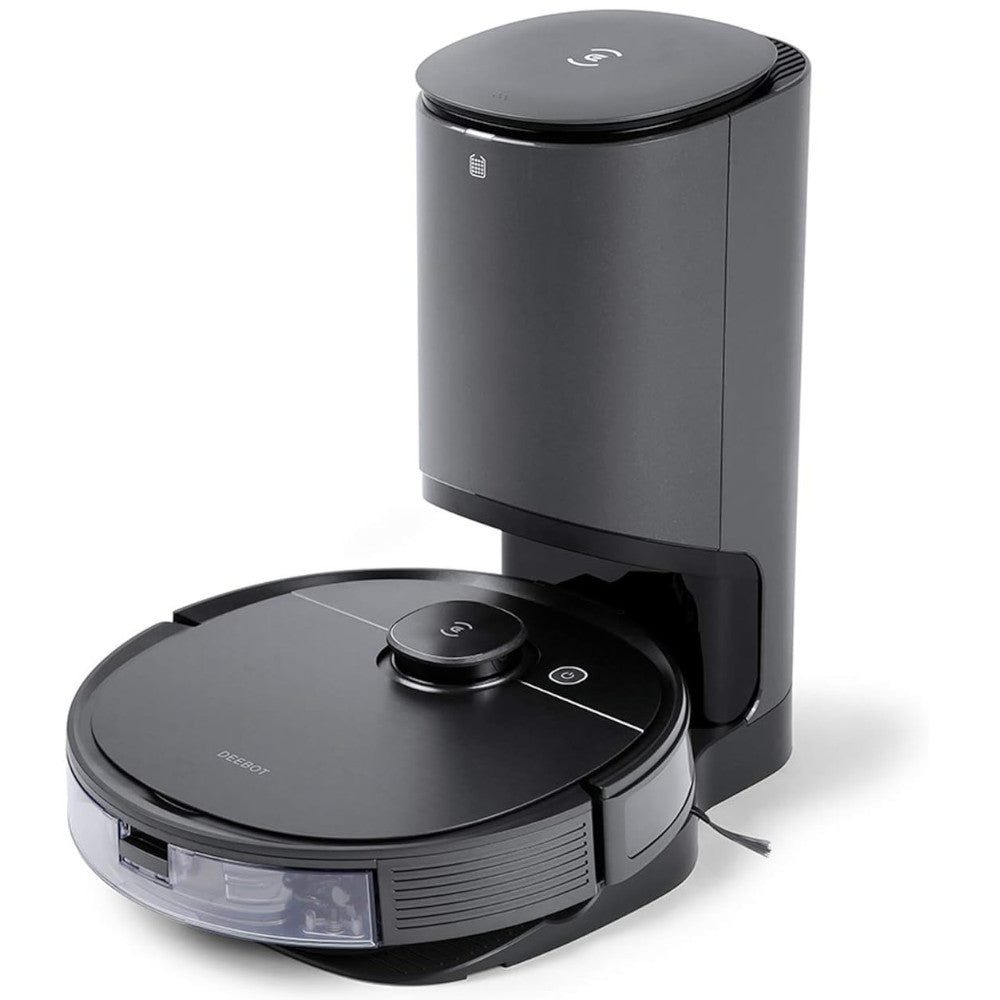 ECOVACS DEEBOT OZMO T8 AIVI Robot Vacuum and Mop Combo - Smart Self-Emptying with Laser Navigation, Perfect for Hardwood Floors & Pet Hair - Home Cleaning Solution for Busy Families