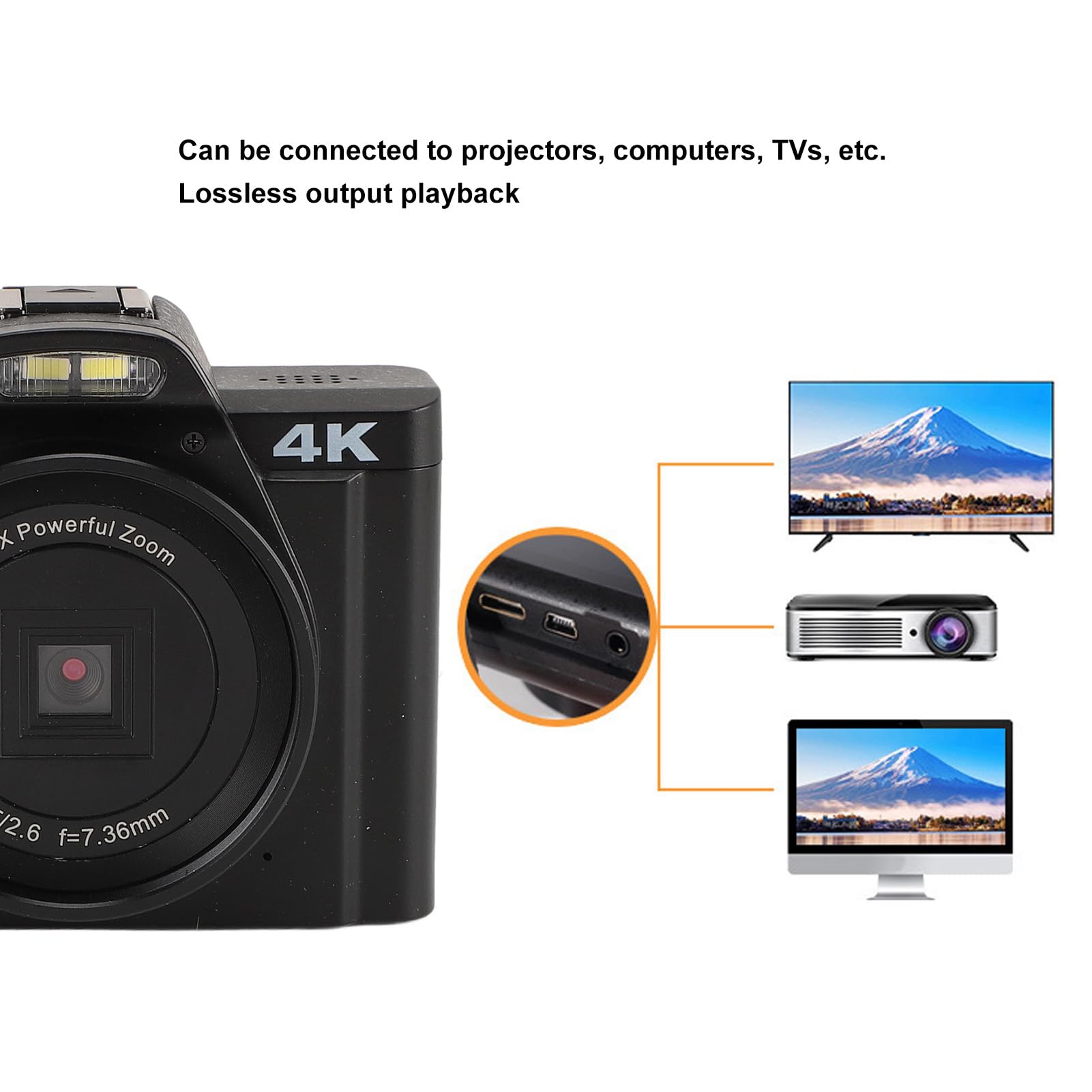 48MP Digital Camera with 3.5