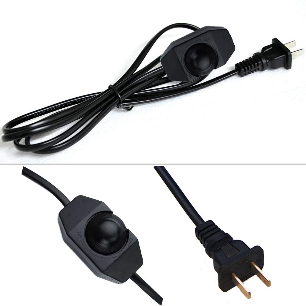 Plug-in Hanging Swag Lamp with 15ft Black Cord & UL Dimmer Switch - Clear Glass Globe Shade & Chrome Holder - No Wiring Needed Pendant Light for Kitchen Island, Dining Room, Bedroom or Living Room Decor