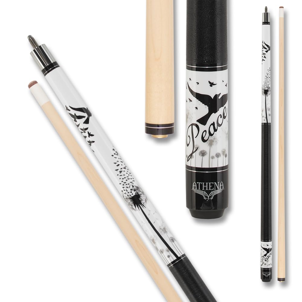 Athena ATH48 Peace Pool Cue - Professional Billiard Stick for Precision Shots | Perfect for Home Game Rooms, Bars & Competitive Play