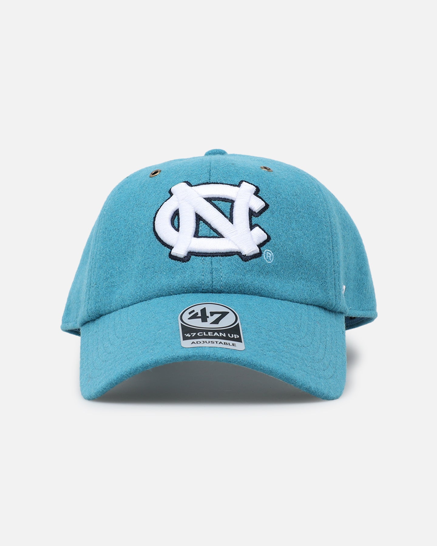 47 Brand University of North Carolina Tar Heels Wooly Clean Up Strapback Columbia - Stylish Adjustable Baseball Cap for UNC Fans, Alumni & Sports Enthusiasts - Perfect for Game Day, Tailgating & Campus Wear
