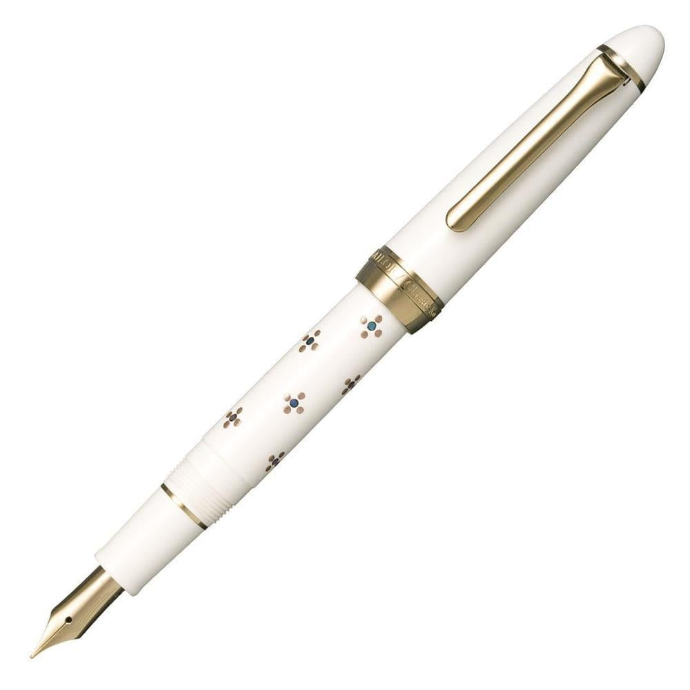 Sailor Fountain Pen Classic Ko Floret Dot SV - Premium Japanese Writing Instrument for Calligraphy & Elegant Note Taking