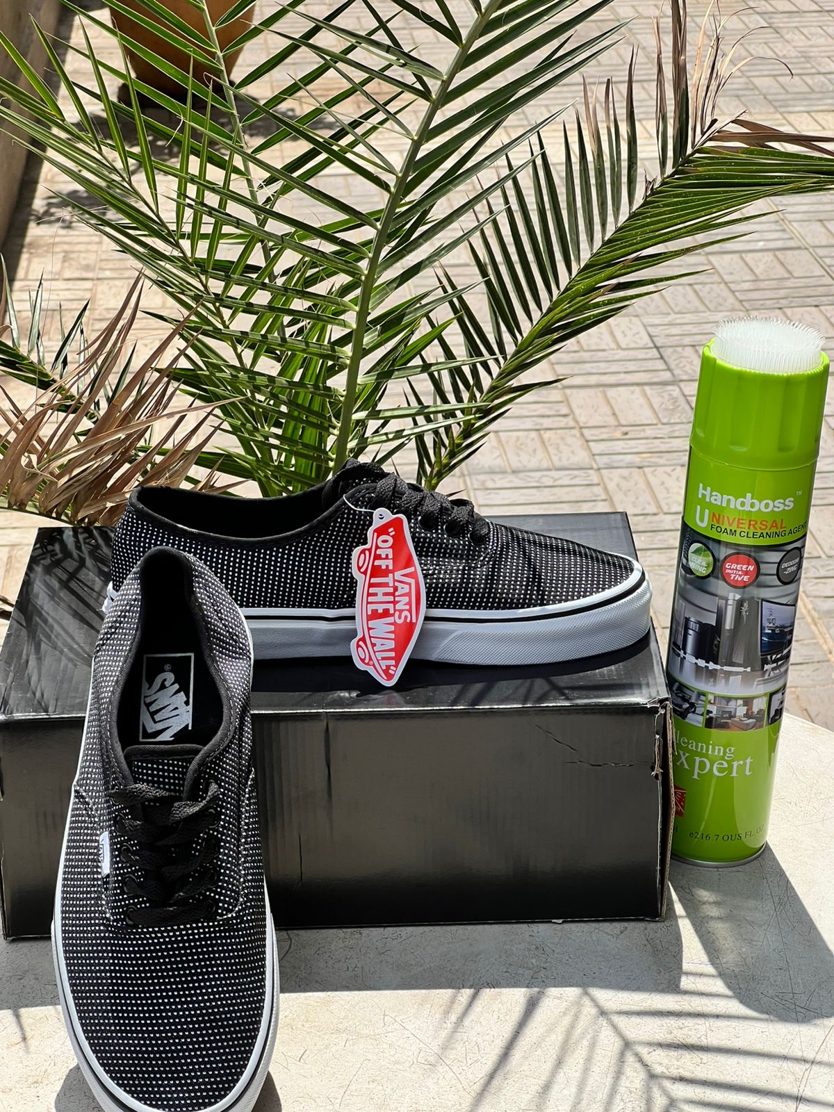 Vans Black & White Polka Dot Canvas Sneakers for Women & Men - Classic Slip-On Shoes for Casual Wear, Skateboarding & Street Style Fashion