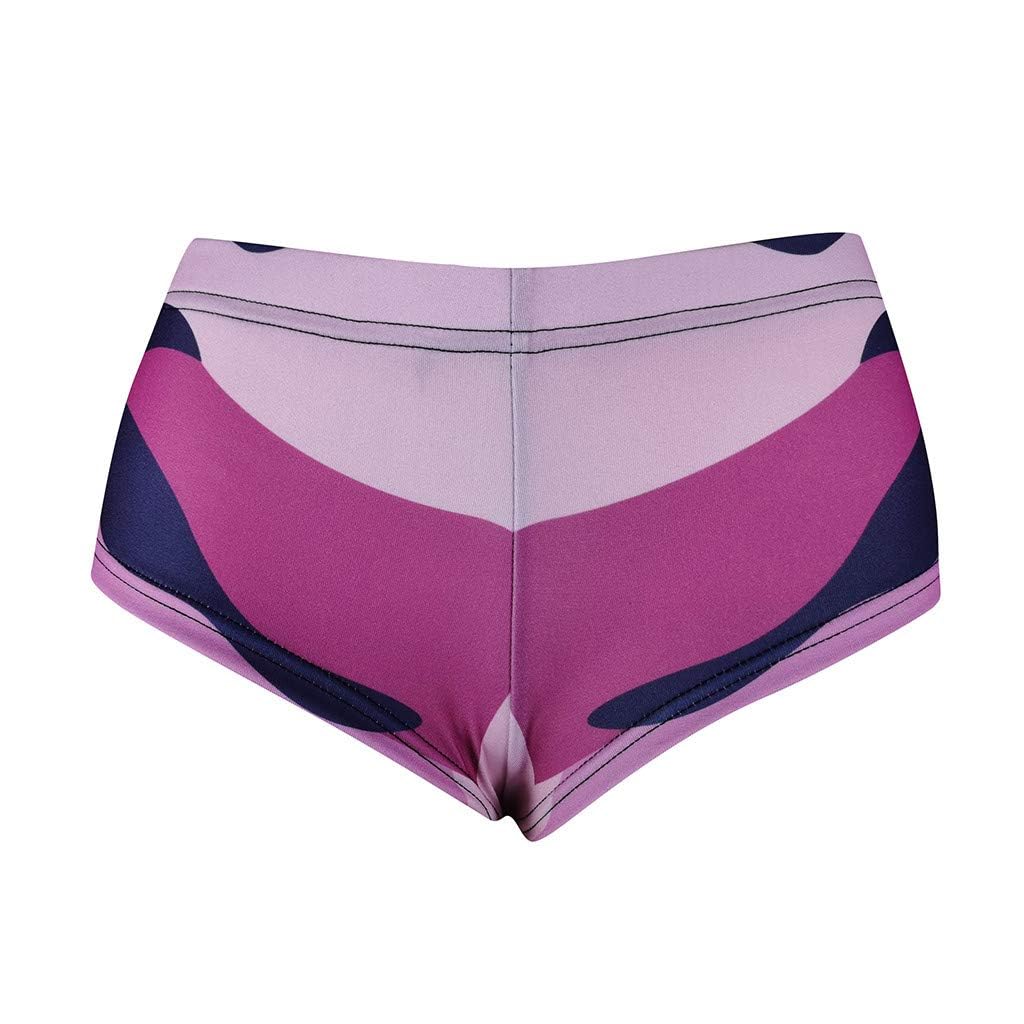 Women's Workout Shorts with Booty Scrunch - Textured Compression Yoga Bike Shorts, High Waist Soft & Sexy Hot Pants in Purple | Perfect for Gym, Running, Cycling & Lounge Wear