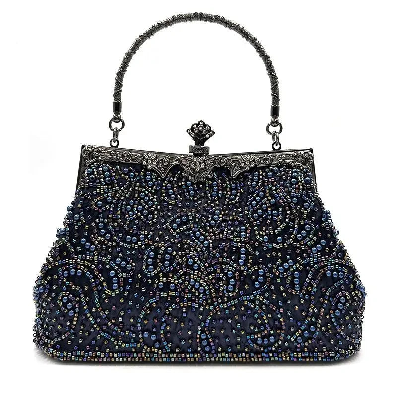 Elegant Evening Bag for Women - Clutch Purse with Rhinestone Decor - Perfect for Parties, Weddings & Special Occasions