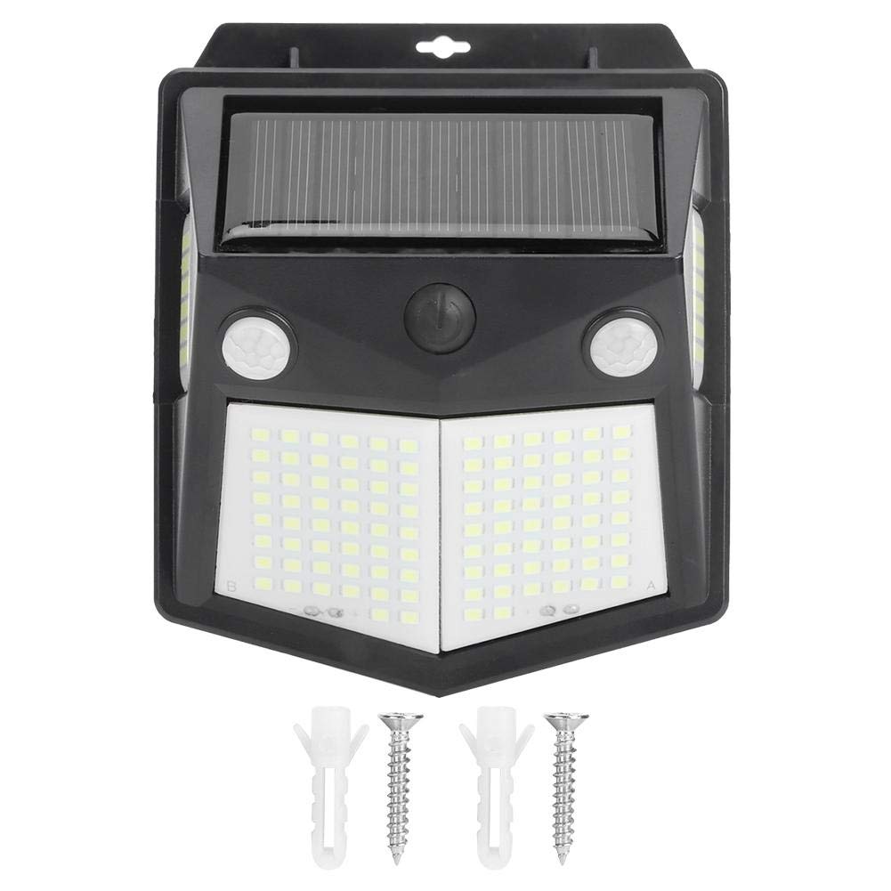 160LED Solar Wall Light with Motion Sensor - Waterproof Outdoor Security Light for Garden, Front Door, Yard, Pathway, Terrace - Automatic Dusk to Dawn Lighting for Safety & Convenience