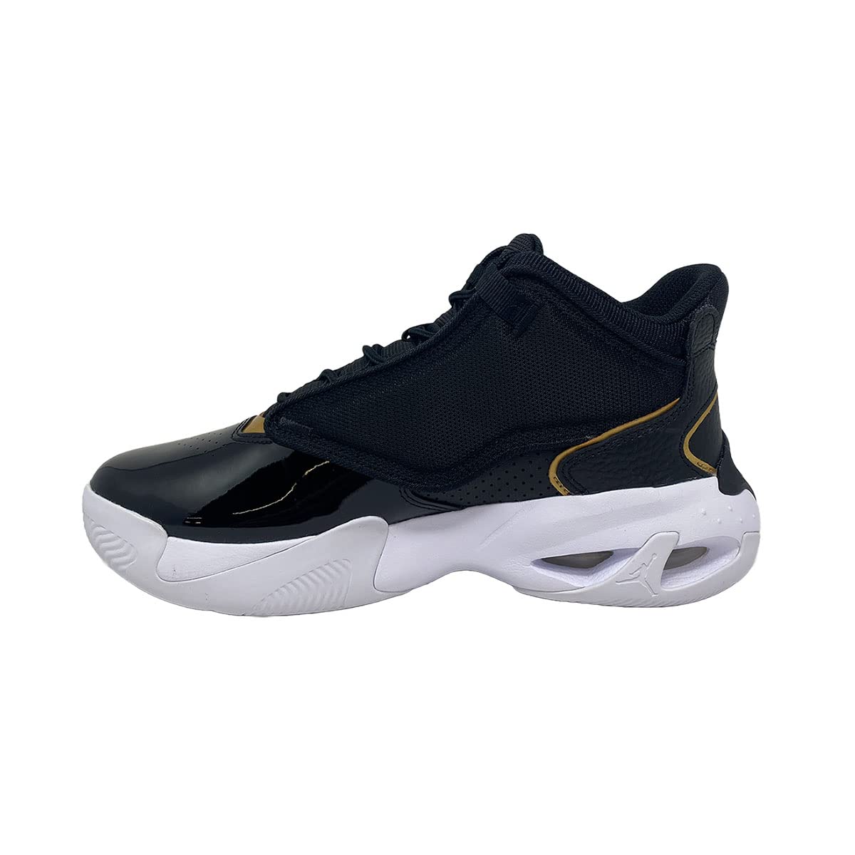 Nike Air Jordan Max Aura 4 Men's Basketball Shoes - Black/Metallic Gold-White - Size 10 US | High-Performance Sneakers for Basketball, Running & Streetwear Fashion