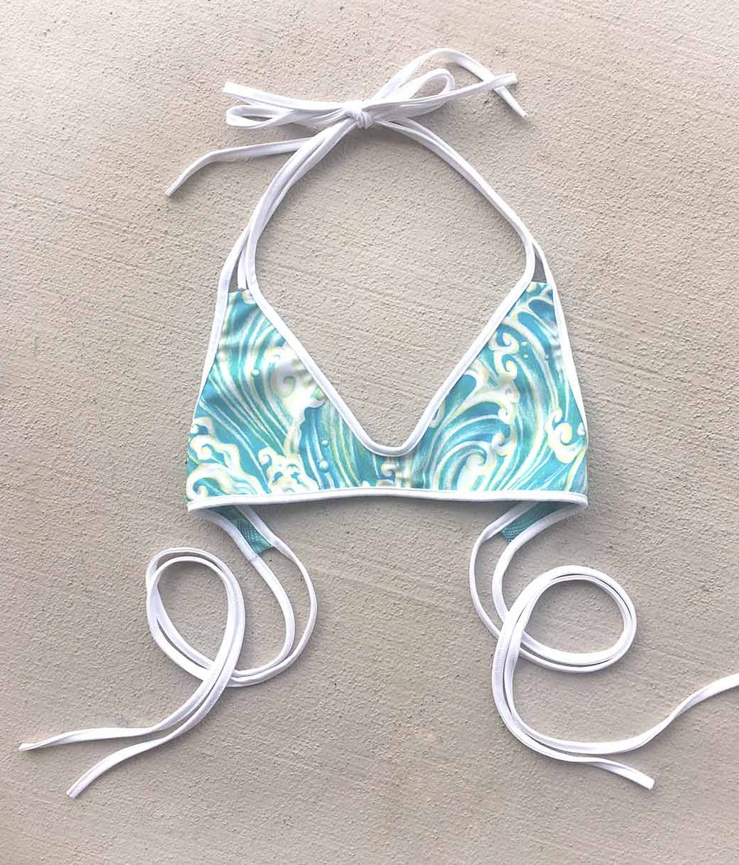 Hannah Mermaid Reversible Bikini Top - Women's Two-Way Swimwear for Beach & Pool - Perfect for Summer Vacations and Tropical Getaways