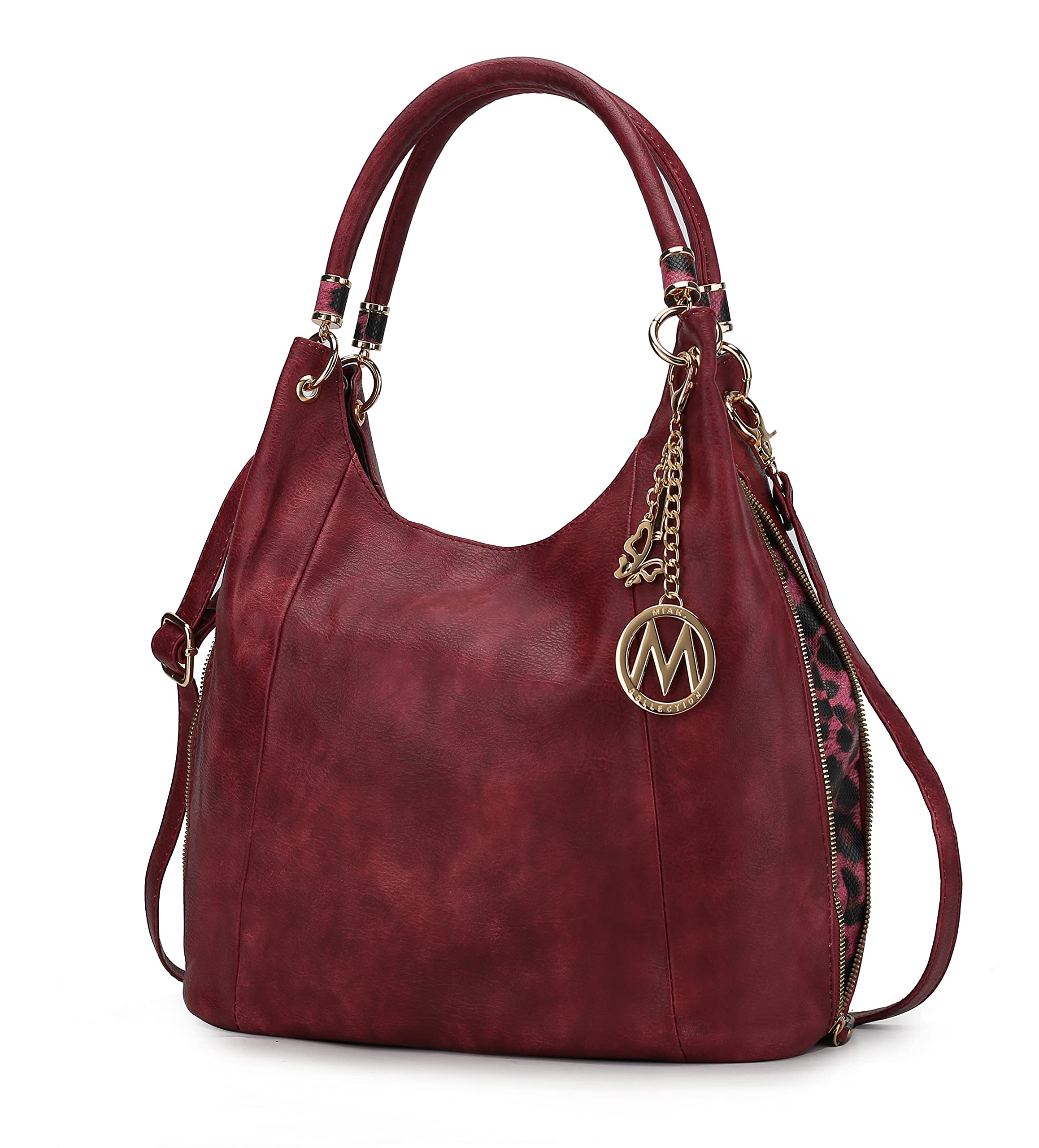 MKF Collection Women's Hobo Purses - Stylish PU Leather Shoulder Bag with Top Handle for Everyday Use | Perfect for Work, Travel & Casual Outings