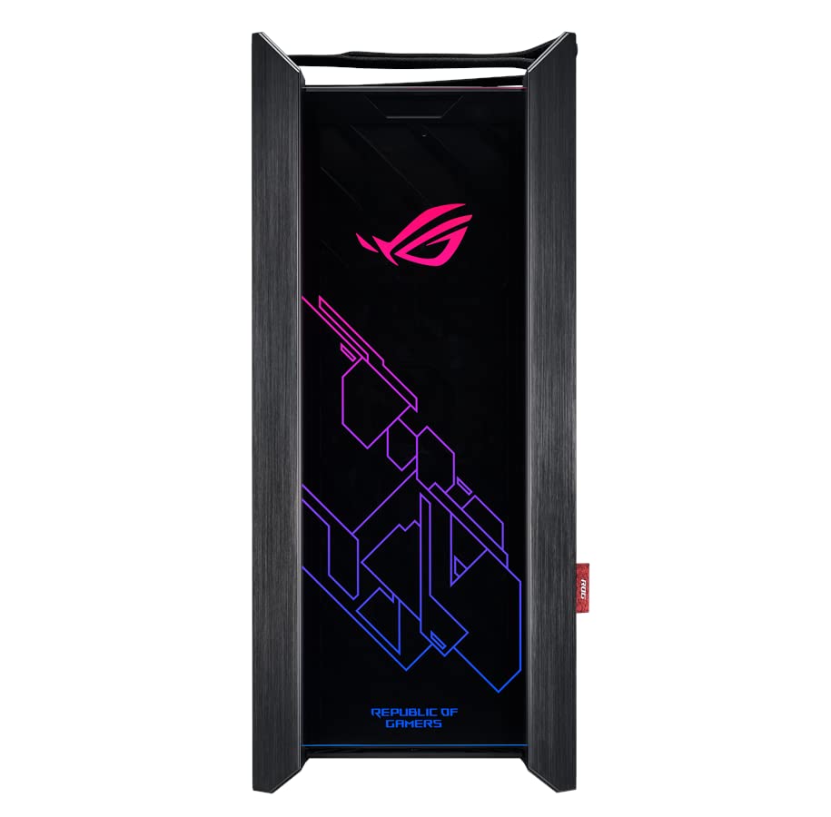 ASUS ROG Strix Helios GX601 RGB Gaming PC Case - Mid-Tower E-ATX Compatible with USB 3.1, Tempered Glass Side Panel, Aluminum/Steel Build & 4 Pre-Installed Fans | Perfect for High-End Gaming Rigs, Streaming Setups & Custom Water Cooling Systems (Black)