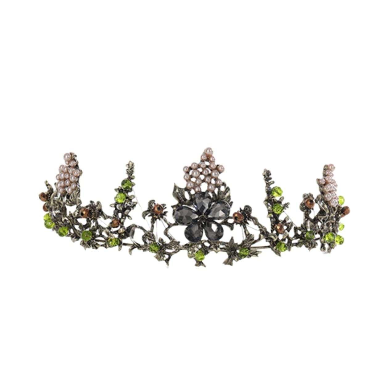 FRCOLOR Silver Bridal Tiara Headpiece - European Style Jeweled Wedding Headband for Bride, Vintage Crown for Banquet & Ceremony - Perfect for Weddings, Prom, Pageants & Special Occasions