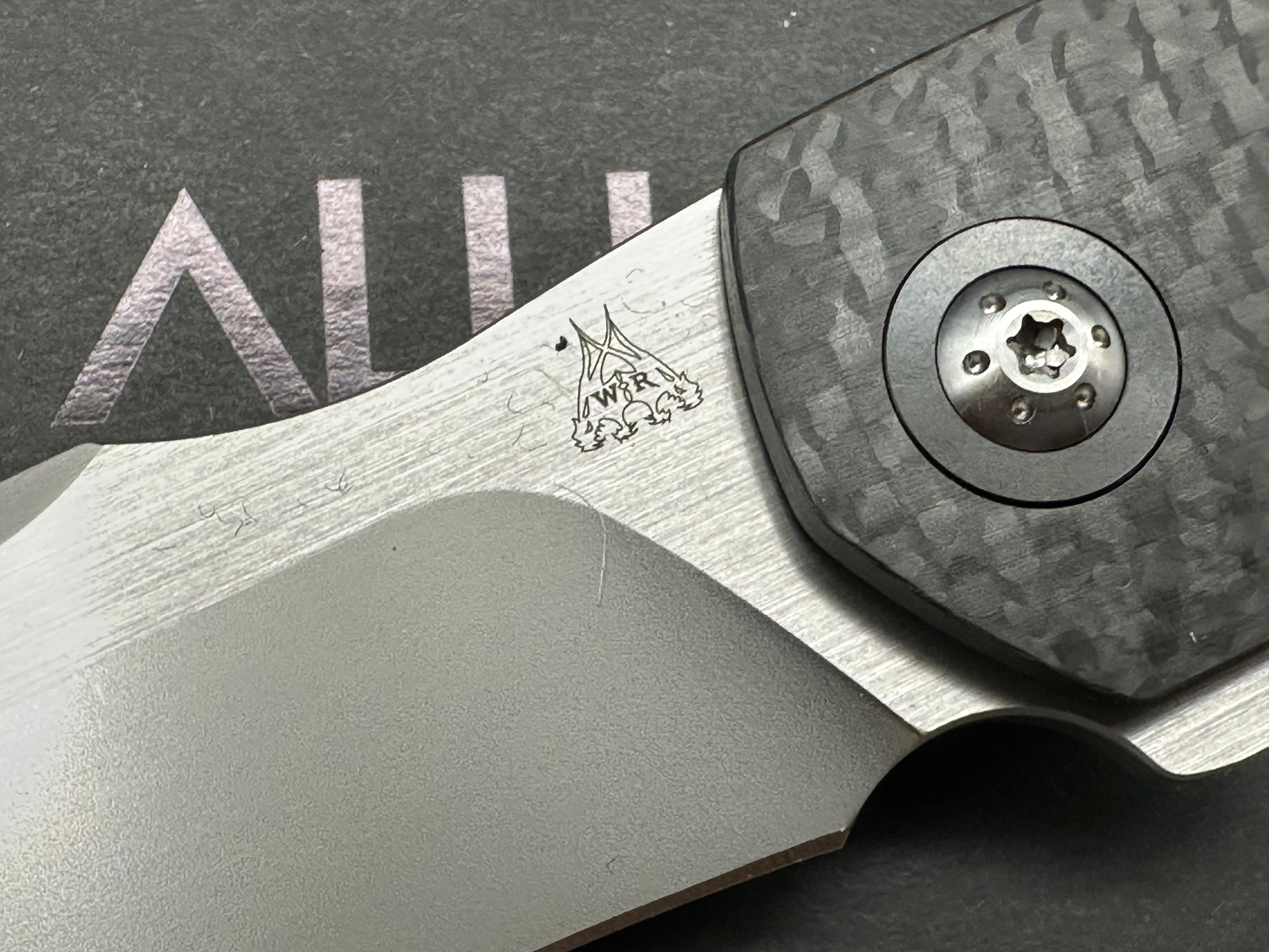 Premium Walter Randolph Deimos Folding Knife - M390 Super Steel Blade, Carbon Fiber & Zircuti Handle - EDC, Outdoor, Survival & Tactical Use