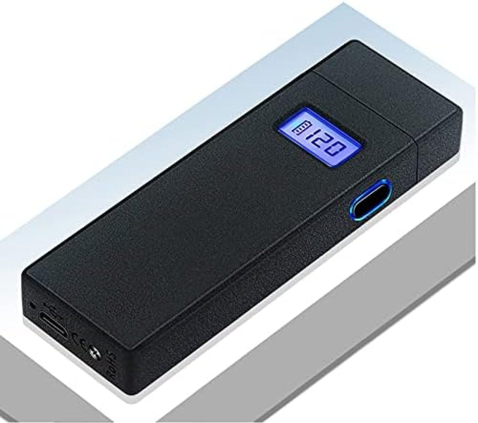USB Rechargeable Electric Arc Lighter - Windproof & Flameless Plasma Lighter with Battery Indicator for Camping, BBQ, Outdoor Adventures | Bonny369