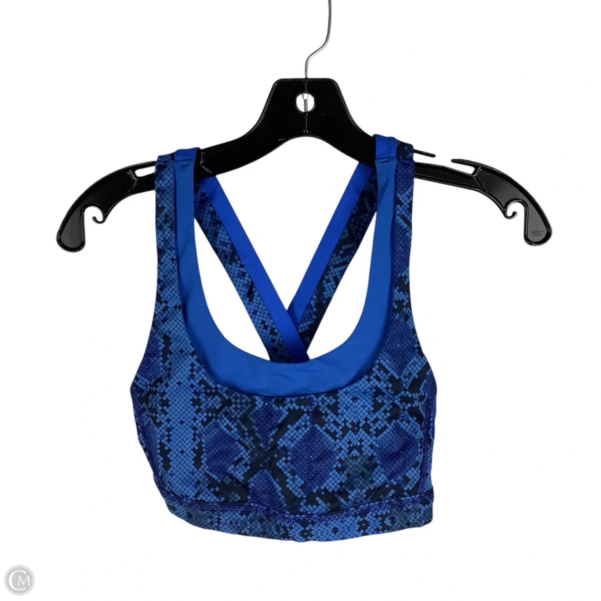 Lululemon Women's Athletic Sports Bra - Medium Support, Size 6, Blue - Perfect for Yoga, Running & Gym Workouts