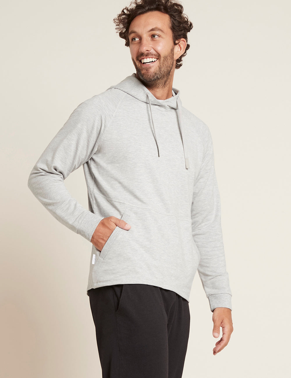 Men's Lightweight Hoodie - Grey Marl Pullover for Casual Wear & Outdoor Activities | Breathable & Comfortable Sweatshirt