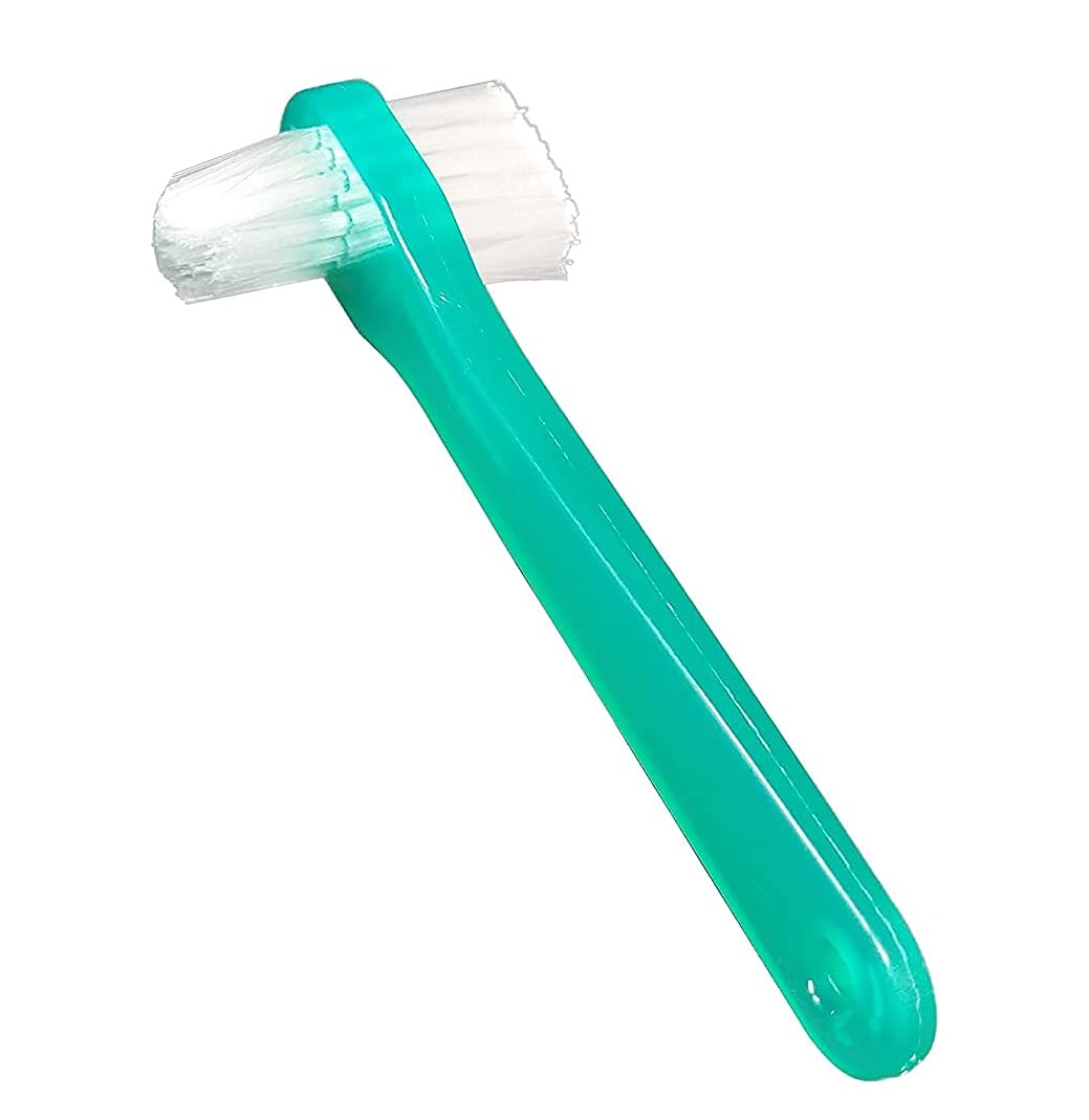 Vakly Denture Brush Pack of 10 - Hard Bristle for Dentures, Retainers & Mouth Guards - Dental Care Essential