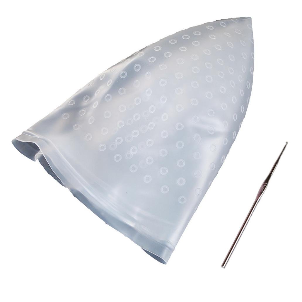 Ularma Professional Salon Reusable Highlight Cap for Hair Coloring with Hook - Clear Hair Dyeing Hat for Balayage, Foiling & Highlights | Perfect for Home & Salon Use