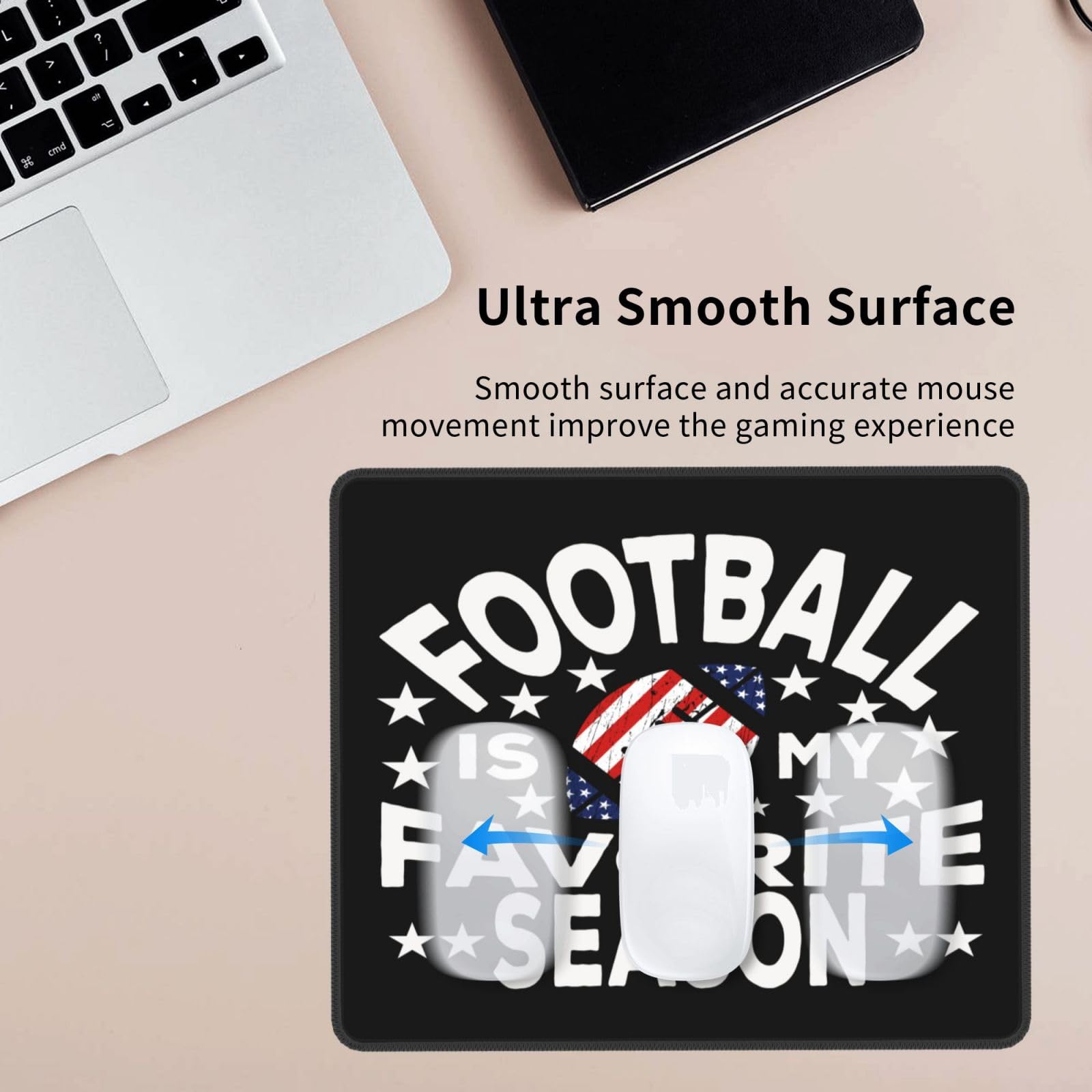 SIYTUAU Football Themed Mouse Pad - Waterproof, Non-Slip Rubber Gaming Mousepad (10x12 inches) for Office & Laptop Use - Perfect for Football Fans, Gamers & Work Desks