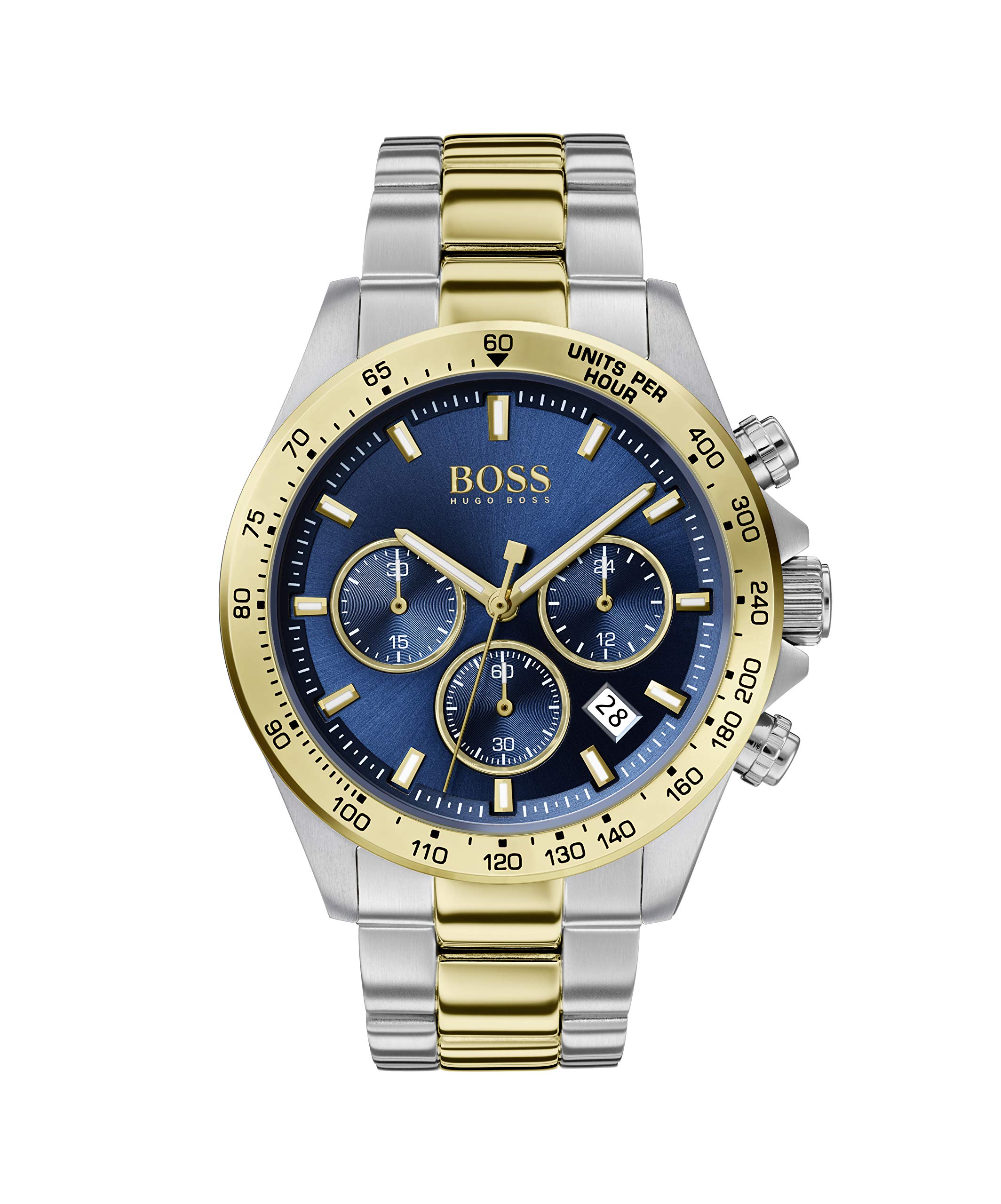 BOSS Men's Two-Tone Stainless Steel Quartz Watch - Model 1513767 | Elegant Dress Watch for Business & Formal Occasions