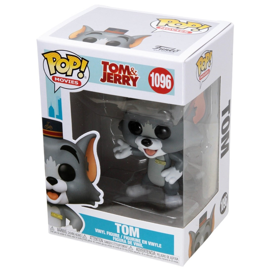 Funko Pop Movies Tom & Jerry: The Movie - Tom with Hat Collectible Vinyl Figure | Perfect for Movie Fans, Cartoon Lovers & Pop Culture Collectors | Great for Display, Gifts & Home Decor