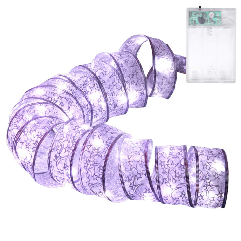 Battery Operated LED Fairy Lights - 13FT Copper Wire String Lights for Bedroom, Dorm, Party, Wedding (White) | Indoor & Outdoor Decorative Hanging Lights for Girls Room, Garden, Patio, Christmas Tree