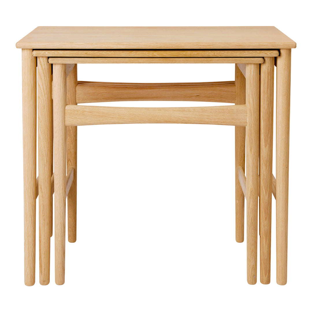 CH004 Modern Nesting Coffee Tables - Space Saving Side Tables for Living Room, Bedroom & Small Spaces - Set of 3 Stackable End Tables with Contemporary Design