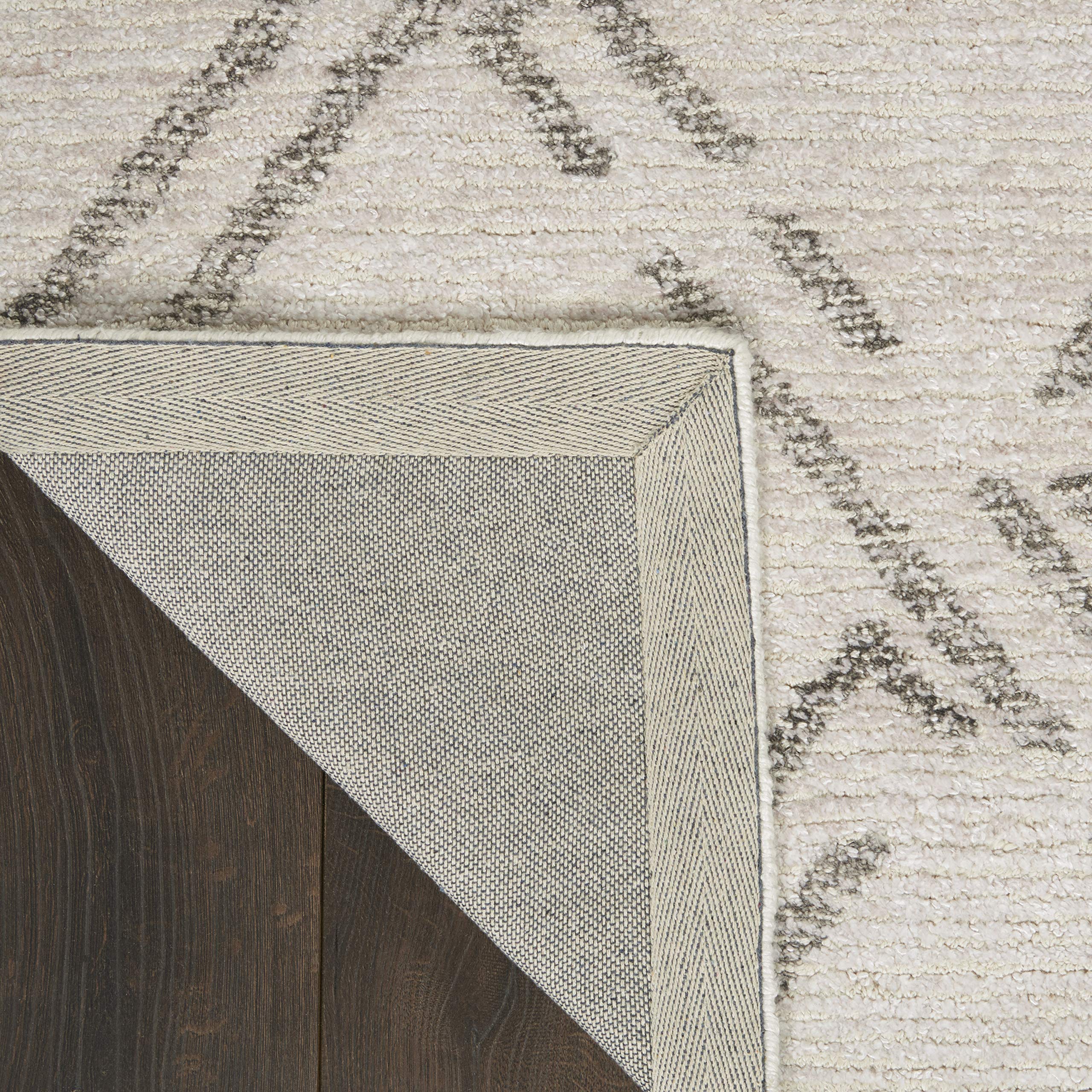Nourison Venosa Modern Ivory/Grey 2'3