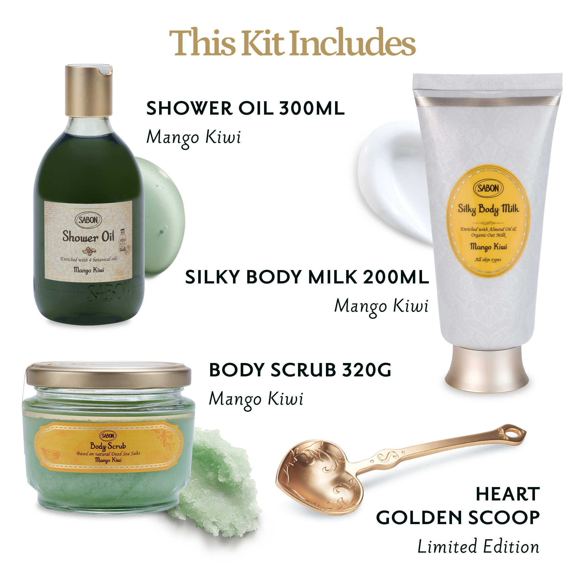 NextGen Silky Body Ritual Mango Kiwi Gift Set - Luxurious Bath & Body Care for Women, Perfect for Spa Day, Birthday Gifts & Self-Care Moments