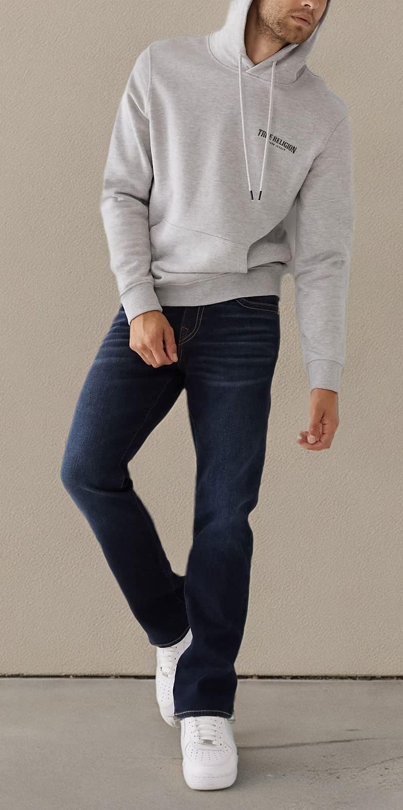 True Religion Men's Ricky Straight Leg Jeans - Classic Denim Pants for Casual Wear & Street Style | Perfect for Everyday Outfits, Dating & Night Out