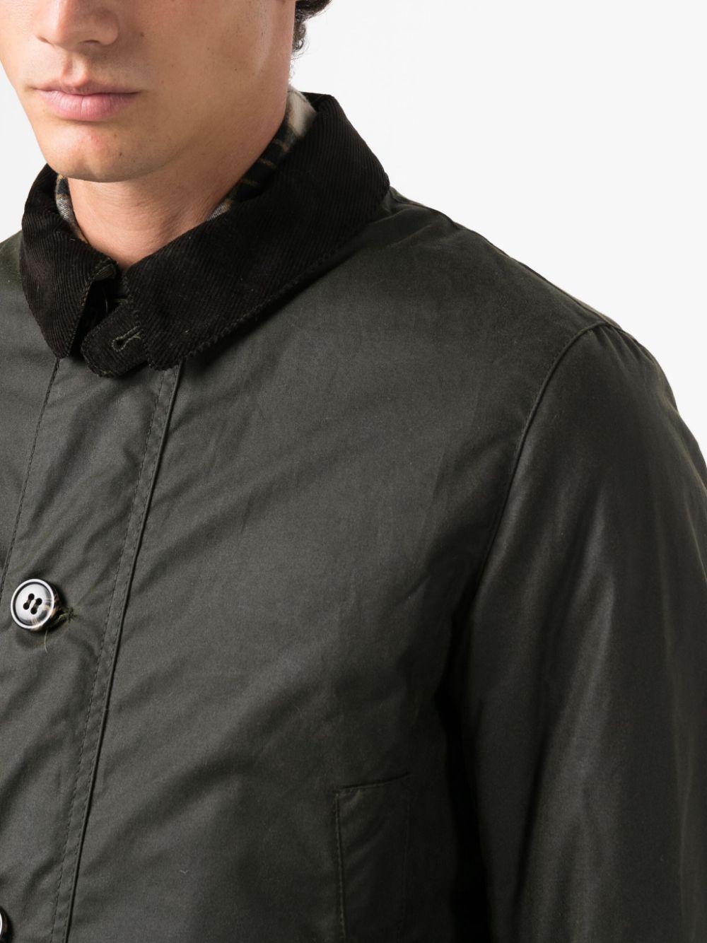 Barbour Green Waxed Cotton Jacket for Men & Women | Waterproof & Windproof Outdoor Coat | Perfect for Hiking, Hunting & Countryside Adventures
