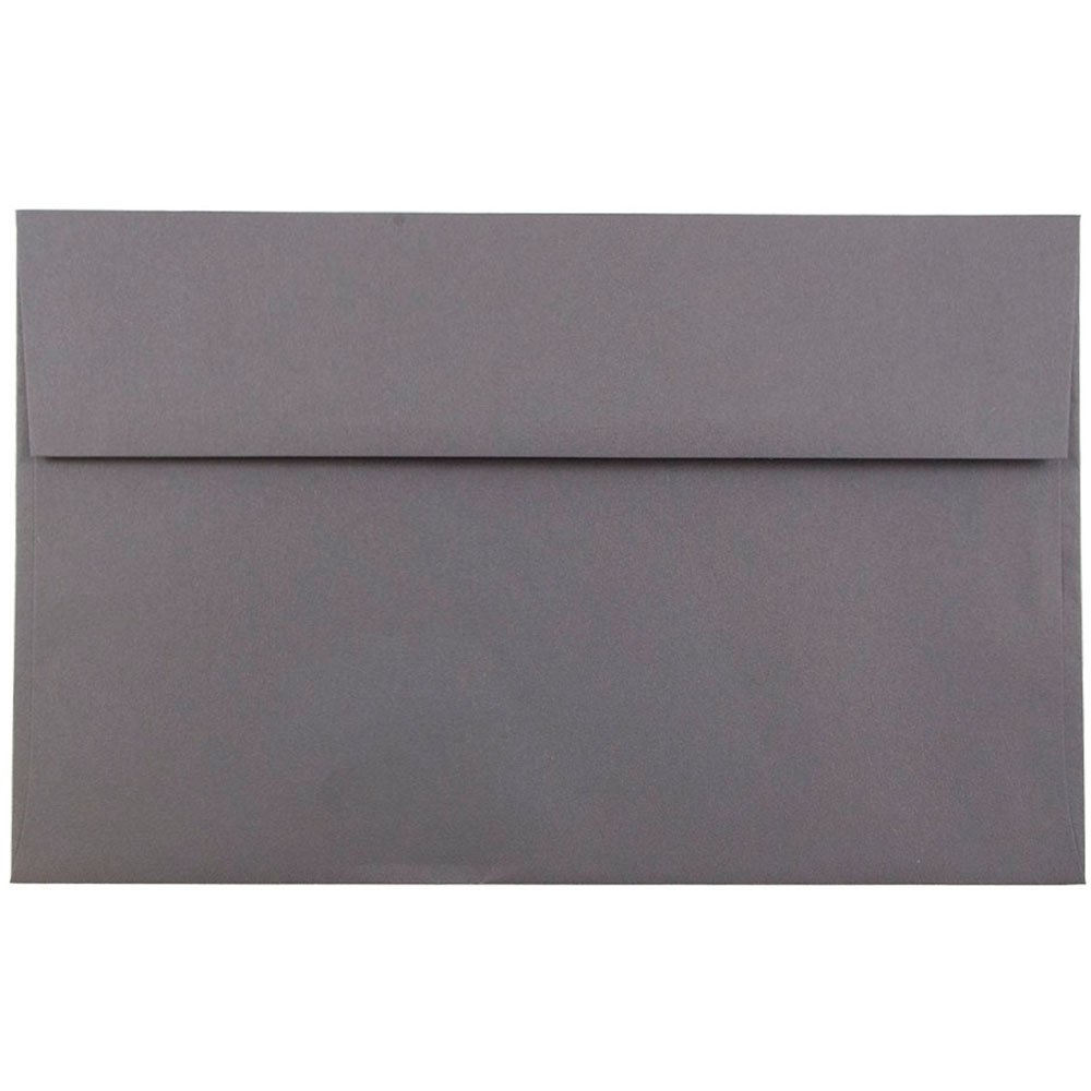 Premium JAM PAPER A10 Invitation Envelopes 6 x 9.5 Inches - 500 Pack Dark Grey Bulk Wedding, Business & Event Stationery - Perfect for Greeting Cards, RSVPs & Formal Correspondence