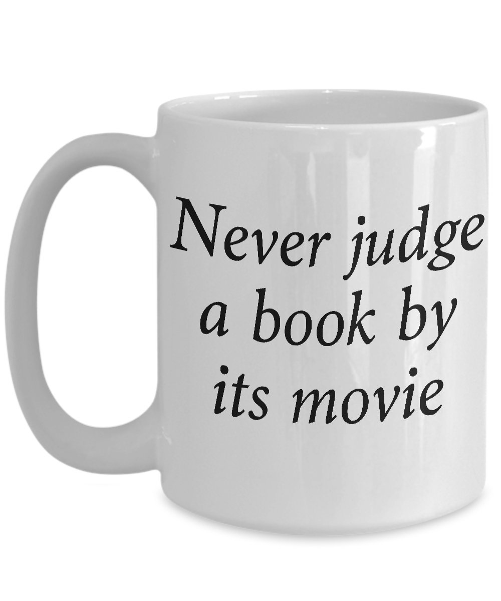 Funny Book Lover 15oz Large Coffee Mug - Perfect Gift for Readers & Bookworms - Great for Reading with Tea or Coffee at Home, Office or Library