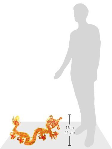 Beistle Red Gold Dragon Cutout - Party Decorations