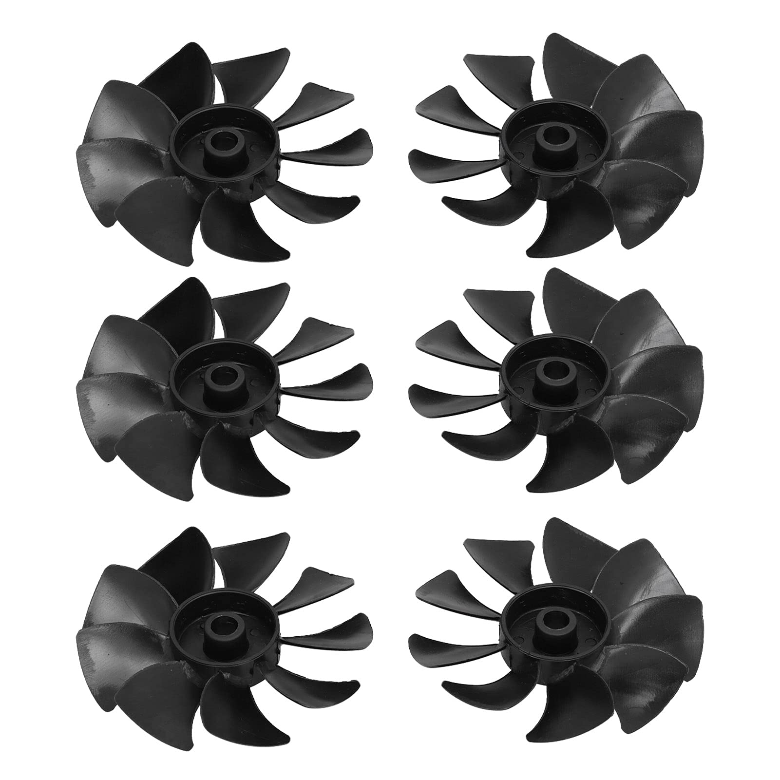 Low Noise ABS Motor Blades - 3D Curved Propeller Replacement Fan for Air Compressor Pumps | Durable Cooling Accessories for Workshop & Industrial Use