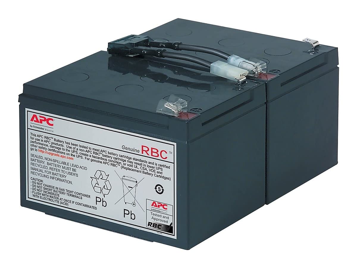 RBC6 Replacement Battery for APC UPS - Compatible with APC Back-UPS Models - Long-Lasting Power Backup for Home & Office Electronics