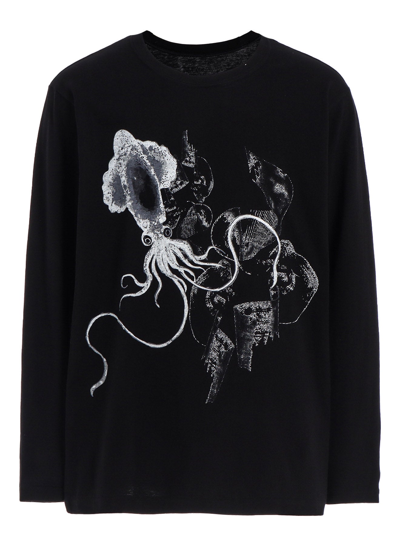 Squid Graphic Long Sleeve T-Shirt for Men & Women - Soft Cotton Casual Tee - Perfect for Streetwear, Halloween Costumes, and Anime Cosplay