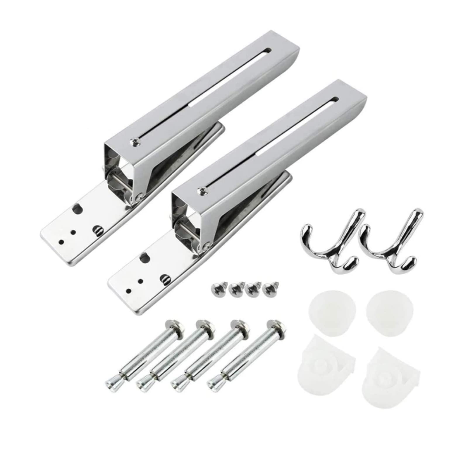Stainless Steel Foldable Microwave Oven Wall Mount Bracket - Adjustable Kitchen Shelf for Space Saving - Heavy Duty Wall-Mounted Holder for Microwave, Spices & Kitchen Accessories - Perfect for Small Apartments & Compact Kitchens