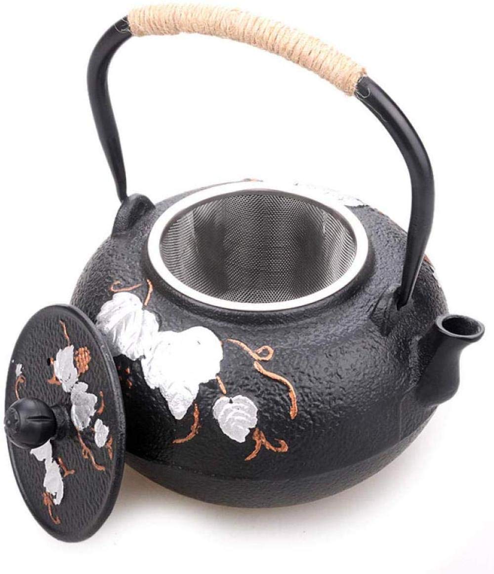 Handmade Cast Iron Tea Kettle 1400ml - Uncoated Japanese Craft Iron Pot for Boiling Tea | Perfect for Traditional Tea Ceremonies, Home Brewing & Gift Giving