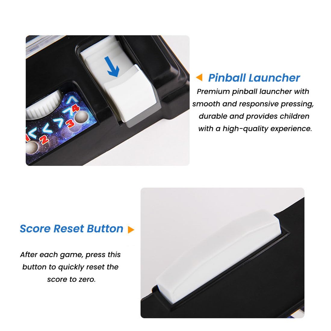 Mini Pinball Machine for Desktop - Fun Arcade Game Toy for Kids & Adults - Perfect for Office, Home, and Party Entertainment