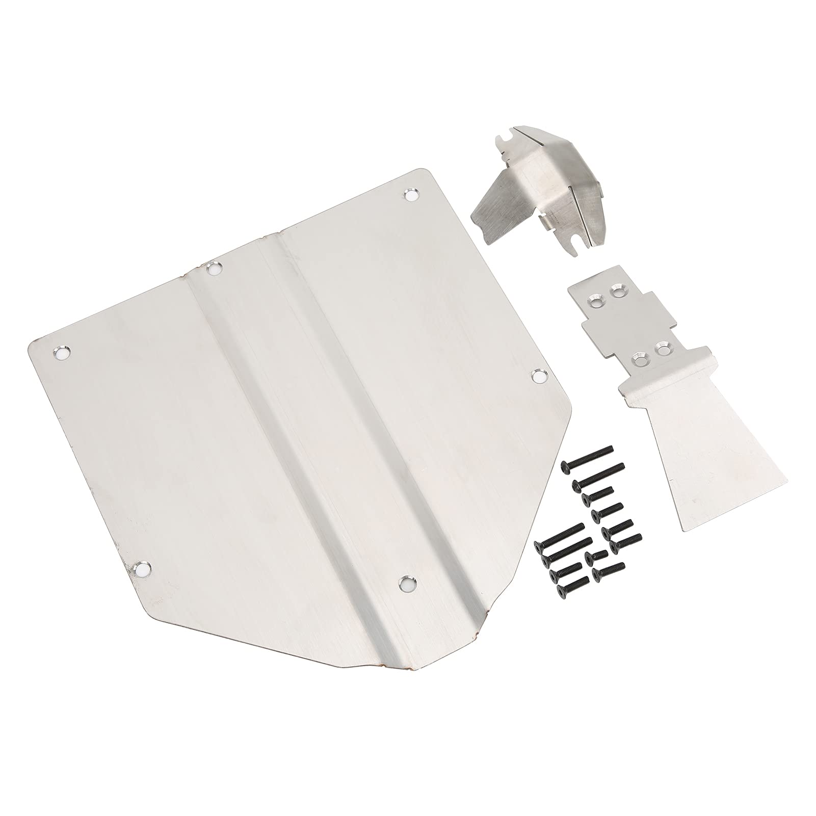 Stainless Steel RC Chassis Armor Guard Plate for 1/10 V2 RC Car - Upgrade & Modification Accessories | Durable Skid Plate for Off-Road Racing & Bashing Protection