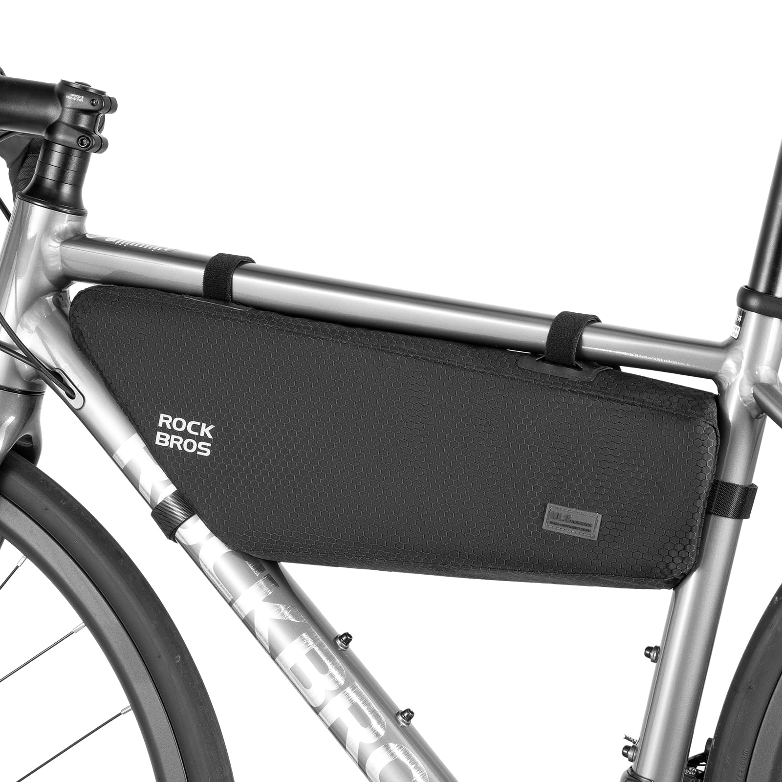 ROCKBROS 2.9L Waterproof Bike Frame Bag - Large Capacity Under Top Tube Bicycle Pouch for Mountain & Road Bikes | Perfect for Cycling Commutes, Long Distance Rides & Outdoor Adventures