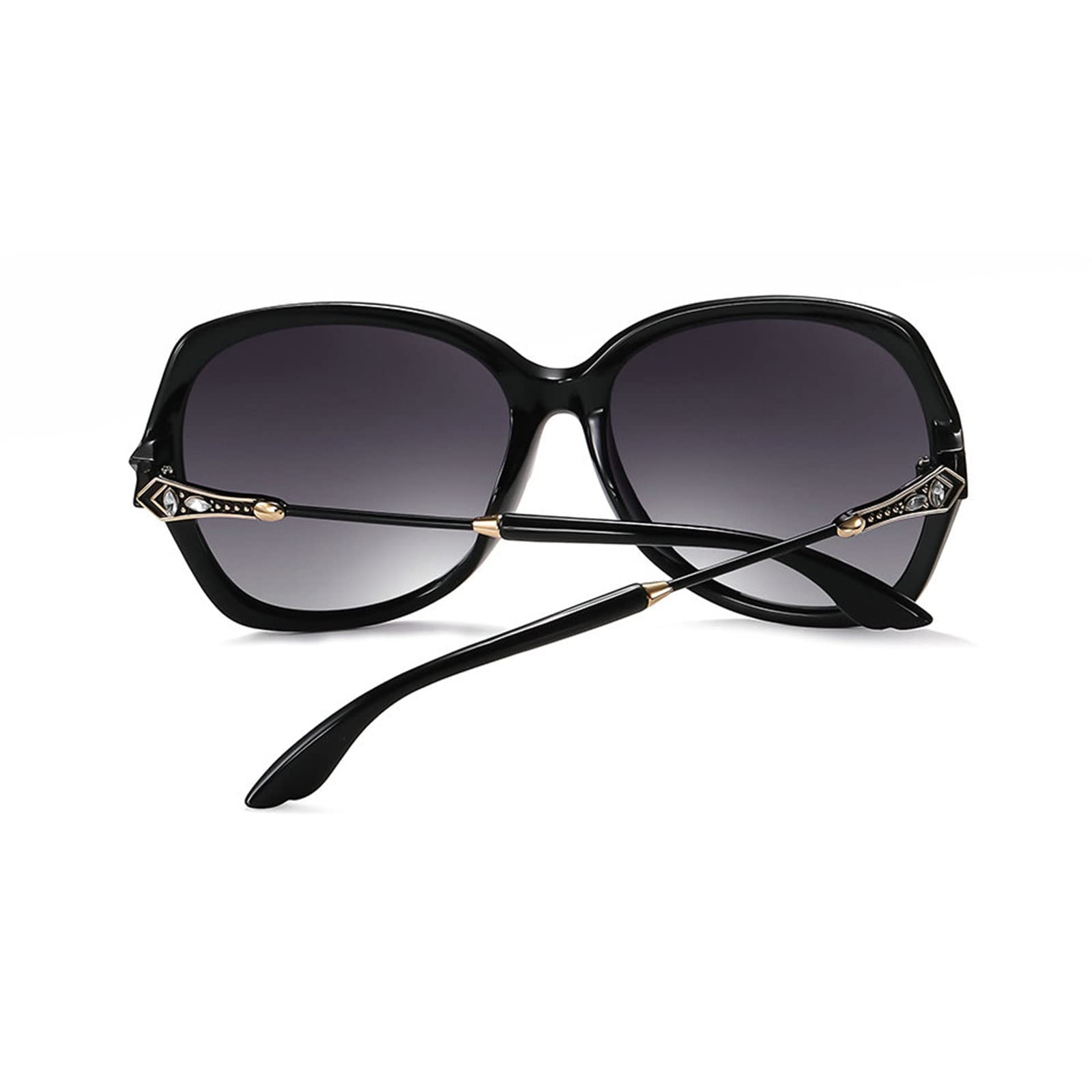 Willochra Women's Polarized Reading Sunglasses with Rhinestone Round Frame - Full Lens Magnification Sun Readers for Outdoor Reading & Driving