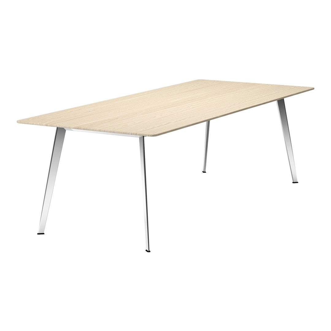 Modern Rectangular JW Dining Table - Solid Wood Kitchen Table for 6-8 People - Perfect for Family Dinners & Entertaining Guests