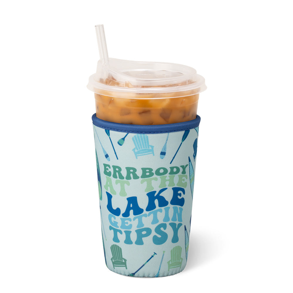 Errbody At The Lake Medium Iced Cup Coolie - Insulated Can Cooler for Beer & Soda - Perfect for Pool Parties, Beach Days & BBQs