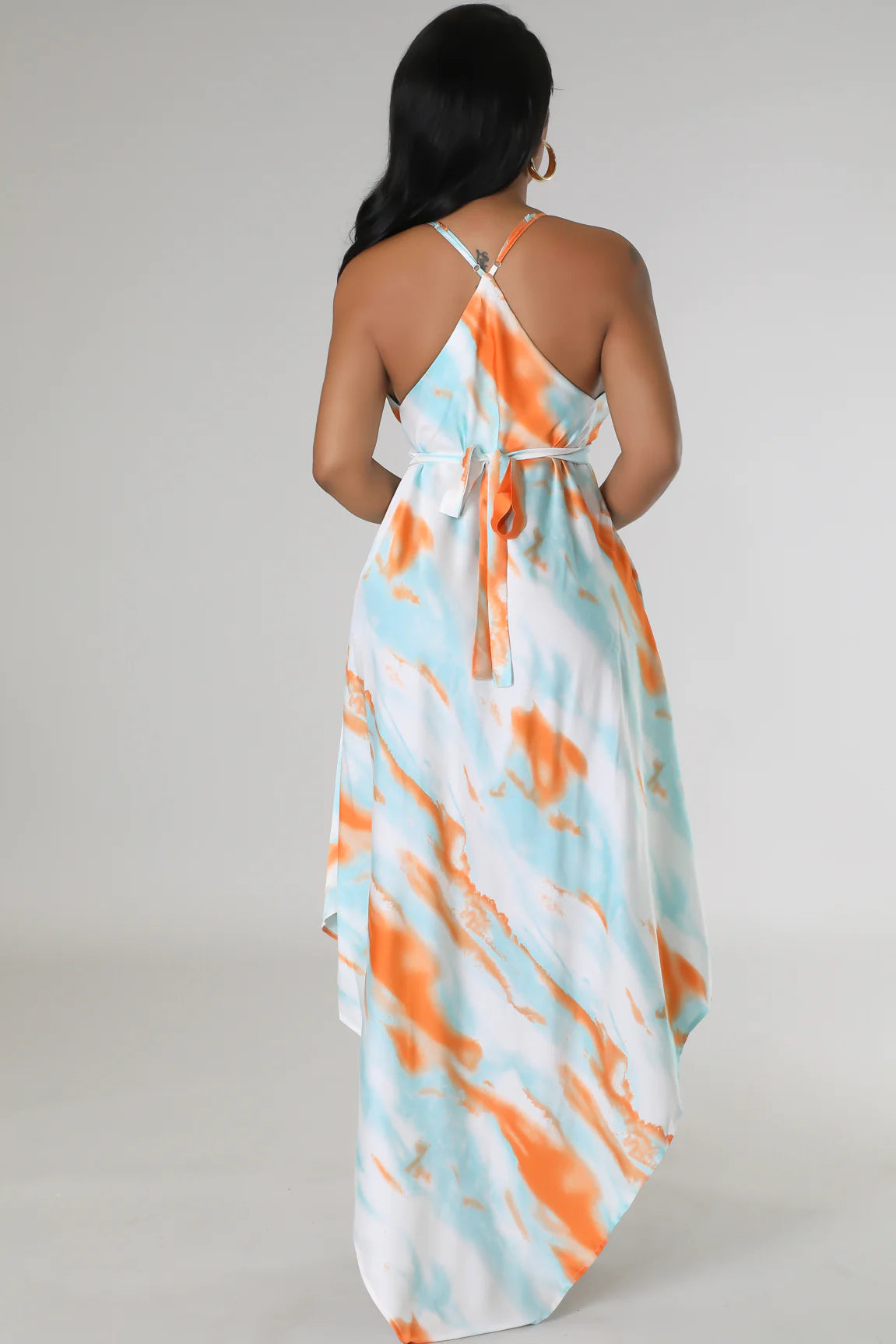 Aruba Vacation Dress - Flowy Summer Beach Dress for Women, Tropical Floral Print, Lightweight & Comfortable - Perfect for Beach Getaways, Pool Parties & Tropical Vacations